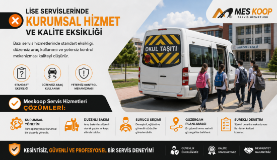 Bazı servis hizmetlerinde standart eksikliği