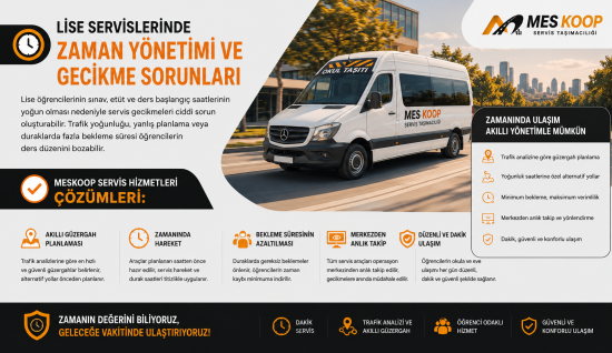 Lise öğrencilerinin sınav, etüt ve ders başlangıç saatlerinin yoğun olması nedeniyle servis gecikmeleri
