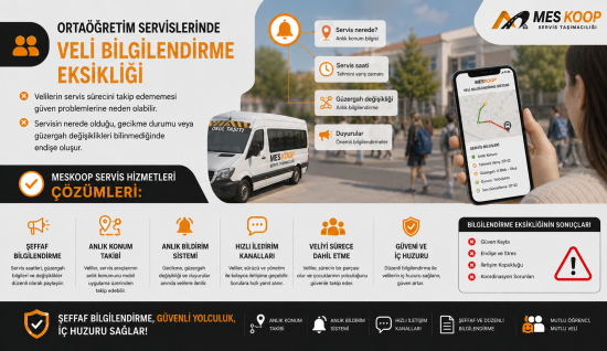 ORTAÖĞRETİM SERVİSLERİNDE VELİ BİLGİLENDİRME EKSİKLİĞİ