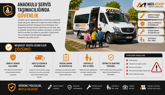 Anaokulu servis taşımacılığında en kritik konu güvenliktir